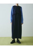 【ヘリンドットサイ/HeRIN.CYE】のMany tuck all in one 人気、トレンドファッション・服の通販 founy(ファニー) ファッション Fashion レディースファッション Fashion for Women フリル Frill, Ruffle thumbnail NVY|ID: prp329100004783240 ipo3291000000034966246