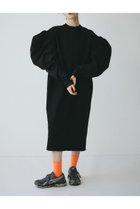 【ヘリンドットサイ/HeRIN.CYE】のVolume sleeve knit dress BLK|ID: prp329100004783241 ipo3291000000034711423