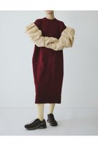 【ヘリンドットサイ/HeRIN.CYE】のVolume sleeve knit dress BRD|ID: prp329100004783241 ipo3291000000034711424