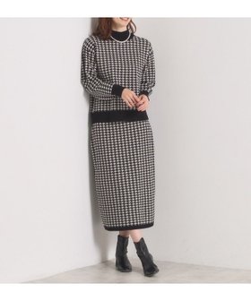 【イッツデモ/ITS' DEMO】の【手洗い可】タイトスカートニットセットアップ 人気、トレンドファッション・服の通販 founy(ファニー) ファッション Fashion レディースファッション Fashion for Women セットアップ Matching Sets スカート・ミニ/ミディ/マキシ Skirts / Mini, Midi & Maxi Skirts クラシカル Classical, Vintage-Inspired 切替 Switching, Contrast Panel ジャカード／ジャガード Jacquard, Woven Pattern スマート Smart, Elegant セットアップ Set-Up, Coordinated Outfit チェック Check, Plaid, Tartan ハイネック High Neck, Mock Neck ポケット Pocket, Pocket Detail 無地 Plain, Solid Color 再入荷 Restock / Back in Stock おすすめ Recommended / Our Picks |ID:prp329100004783248