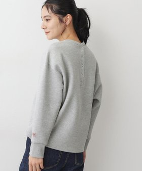 【デッサン/Dessin】の【洗える】バックヘンリーソフトボンディングカットソー 人気、トレンドファッション・服の通販 founy(ファニー) ファッション Fashion レディースファッション Fashion for Women トップス・カットソー Cut & Sew Tops カットソー・ベーシックTシャツ Cut-and-Sewn Tops / Stretch Tees & Basics カットソー Cut and Sewn Top スウェット / スエット Sweatshirt, Sweatwear スマート Smart, Elegant デニム Denim, Jeans Material フロント Front, Front Design ボトム Bottoms, Lower Wear ボンディング Bonding, Bonded Fabric エレガント 上品 Elegant 洗える Machine Washable |ID:prp329100004783253