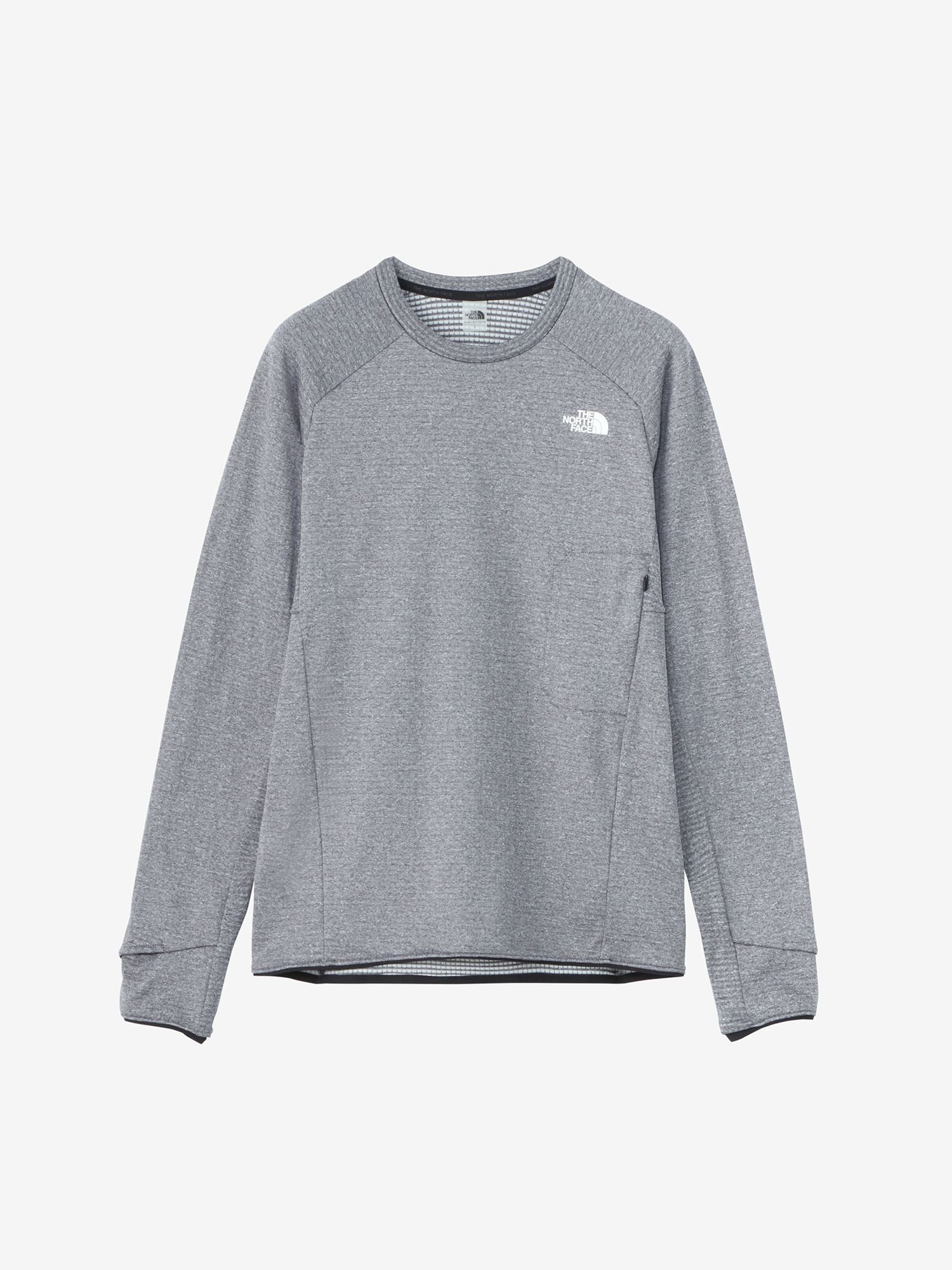 【ザ ノース フェイス/THE NORTH FACE】の【公式】サーマルバーサグリッドクルー(ユニセックス) インテリア・キッズ・メンズ・レディースファッション・服の通販 founy(ファニー) 　ファッション　Fashion　レディースファッション　Fashion for Women　アウトドア　Outdoor Clothing　バランス　Balance, Style Balance　ランニング　Running, Running Wear, Activewear, Jogging　軽量　Lightweight, Ultra Light　ミックスグレー|ID: prp329100004783261 ipo3291000000034711632