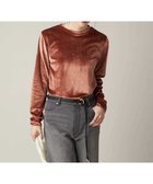 【アー ヴェー ヴェー/a.v.v】のロングスリーブベロアカットソー オレンジ|ID: prp329100004783303 ipo3291000000034713240