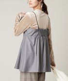 【アー ヴェー ヴェー/a.v.v】のロングスリーブベロアカットソー ベージュ|ID: prp329100004783303 ipo3291000000034713241