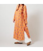 【アミナコレクション/Amina Collection】の【チャイハネ】アログレワンピース 人気、トレンドファッション・服の通販 founy(ファニー) ファッション Fashion レディースファッション Fashion for Women ワンピース Dresses インド Indian Textile フリル Frill, Ruffle ブロック Block, Solid Block Pattern プリント Print, Printed Pattern プリーツ Pleats, Pleated ポケット Pocket, Pocket Detail レース Lace, Lace Fabric thumbnail オレンジ|ID: prp329100004783316 ipo3291000000034982963