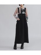 【ラシュッド/LASUD】のフェイクレザーストラップジャンパースカート 人気、トレンドファッション・服の通販 founy(ファニー) ファッション Fashion レディースファッション Fashion for Women スカート Skirts おすすめ Recommended / Our Picks インナー Innerwear カットソー Cut and Sewn Top シアー Sheer, See-Through スニーカー Sneakers, Trainers チュール Tulip, Tulip Motif バランス Balance, Style Balance フェイクレザー Faux Leather, PU Leather フレア Flare, Flared ラップ Wrap, Wrap Design ロング Long, Long-Length thumbnail ブラック|ID: prp329100004783322 ipo3291000000035122988