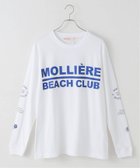 【イエナ/IENA】のMOLLIERE BEACH CLUB/モリエール・ビーチ・クラブ ロンT IT250801 人気、トレンドファッション・服の通販 founy(ファニー) ファッション Fashion レディースファッション Fashion for Women トップス・カットソー Cut & Sew Tops ロングTシャツ・Tシャツ Longline T-Shirts & Tees グラフィック Graphic, Graphic Design コレクション Collection, Seasonal Line スポーティ Sporty, Casual Athletic フランス France, French おすすめ Recommended / Our Picks エレガント 上品 Elegant thumbnail ホワイト|ID: prp329100004783379 ipo3291000000034713969