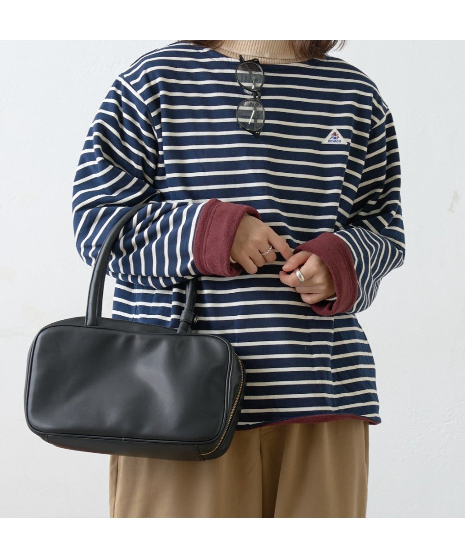 【チャオパニックティピー/CIAOPANIC TYPY】の【GEVACO】裏フリースボートネックリバーシブルプルオーバー インテリア・キッズ・メンズ・レディースファッション・服の通販 founy(ファニー) 　ファッション　Fashion　レディースファッション　Fashion for Women　トップス・カットソー　Cut & Sew Tops　カジュアルプルオーバー・ニットトップス　Pullovers & Knit Tops / Casual Pullovers　カーゴパンツ　Cargo Pants, Utility Pants　シンプル　Simple, Minimal　スラックス　Slacks, Dress Pants　デニム　Denim, Jeans Material　パターン　Pattern, Design Print　パッチ　Patch, Appliqué　ボーダー　Border, Stripe　メンズ　Men's, Menswear　無地　Plain, Solid Color　リバーシブル　Reversible, Two-Sided　リラックス　Relax, Relaxed Fit　ワーク　Workwear, Utility Style　冬　Winter / This Winter　おすすめ　Recommended / Our Picks　ネイビー|ID: prp329100004783392 ipo3291000000035228673