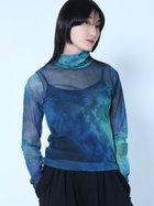 【ラシュッド/LASUD】のタイダイシアーチュールインナー 人気、トレンドファッション・服の通販 founy(ファニー) ファッション Fashion レディースファッション Fashion for Women インナー Innerwear スウェット / スエット Sweatshirt, Sweatwear ストレッチ Stretch, Stretchy Fabric 冬 Winter / This Winter thumbnail グリーン|ID: prp329100004783394 ipo3291000000034808810