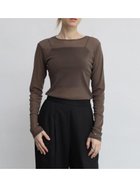 【ラシュッド/LASUD】のクルーネックシアーPO 人気、トレンドファッション・服の通販 founy(ファニー) ファッション Fashion レディースファッション Fashion for Women インナー Innerwear シアー Sheer, See-Through ロング Long, Long-Length エレガント 上品 Elegant thumbnail モカ|ID: prp329100004783414 ipo3291000000034714217