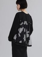 【ラシュッド/LASUD】のバックチュールフラワープリントトップス 人気、トレンドファッション・服の通販 founy(ファニー) ファッション Fashion レディースファッション Fashion for Women トップス・カットソー Cut & Sew Tops 花柄・フラワープリント・モチーフ Floral Prints & Motifs / Flower Pattern Tops シンプル Simple, Minimal チュール Tulip, Tulip Motif フェミニン Feminine, Girly フォルム Silhouette, Form プリント Print, Printed Pattern ボトム Bottoms, Lower Wear 洗える Machine Washable thumbnail ブラック|ID: prp329100004783424 ipo3291000000034714341