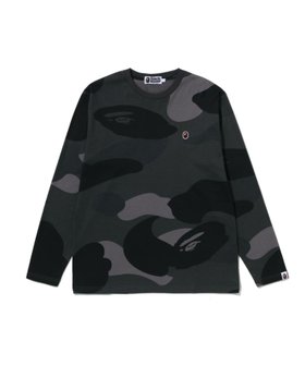 【ア ベイシング エイプ/A BATHING APE】のMEGA COLOR CAMO ONE POINT LS TEE 人気、トレンドファッション・服の通販 founy(ファニー) ファッション Fashion レディースファッション Fashion for Women インナー Innerwear スリーブ Sleeve, Long Sleeve / Short Sleeve ロング Long, Long-Length ワンポイント One Point, Statement Accent |ID:prp329100004783431