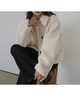 【ヘラム/hellam】のボアコクーンスリーブジャケット 人気、トレンドファッション・服の通販 founy(ファニー) ファッション Fashion レディースファッション Fashion for Women アウター Coat / Outerwear Collection レディースジャケット・軽アウター Jackets ジャケット Jacket, Outerwear |ID:prp329100004783433