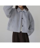 【ヘラム/hellam】のボアコクーンスリーブジャケット 人気、トレンドファッション・服の通販 founy(ファニー) ファッション Fashion レディースファッション Fashion for Women アウター Coat / Outerwear Collection レディースジャケット・軽アウター Jackets ジャケット Jacket, Outerwear thumbnail ブルー|ID: prp329100004783433 ipo3291000000034936053