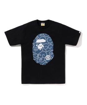 【ア ベイシング エイプ/A BATHING APE】のJAPANESE CLOUD CAMO BIG APE HEAD TEE 人気、トレンドファッション・服の通販 founy(ファニー) ファッション Fashion レディースファッション Fashion for Women インナー Innerwear グラフィック Graphic, Graphic Design ショート Short, Short Length スリーブ Sleeve, Long Sleeve / Short Sleeve デニム Denim, Jeans Material フロント Front, Front Design プリント Print, Printed Pattern |ID:prp329100004783476