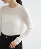 【アーバンリサーチ/URBAN RESEARCH】のカシミヤシルククルーネックカットソー 人気、トレンドファッション・服の通販 founy(ファニー) ファッション Fashion レディースファッション Fashion for Women トップス・カットソー Cut & Sew Tops カットソー・ベーシックTシャツ Cut-and-Sewn Tops / Stretch Tees & Basics 2025年 2025 2025-2026秋冬・A/W Autumn/Winter 2025–26 AW25–26 冬 Winter / This Winter なめらか Smooth, Silky Texture カットソー Cut and Sewn Top シルク Silk, 100% Silk スウェット / スエット Sweatshirt, Sweatwear ストレッチ Stretch, Stretchy Fabric ボーダー Border, Stripe 無地 Plain, Solid Color A/W・秋冬 Autumn/Winter thumbnail オフホワイト|ID: prp329100004783610 ipo3291000000034931833