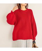 【スタディオ クリップ/studio CLIP】の7ゲージふわかる畦編みニット レッド30|ID: prp329100004783615 ipo3291000000034794020