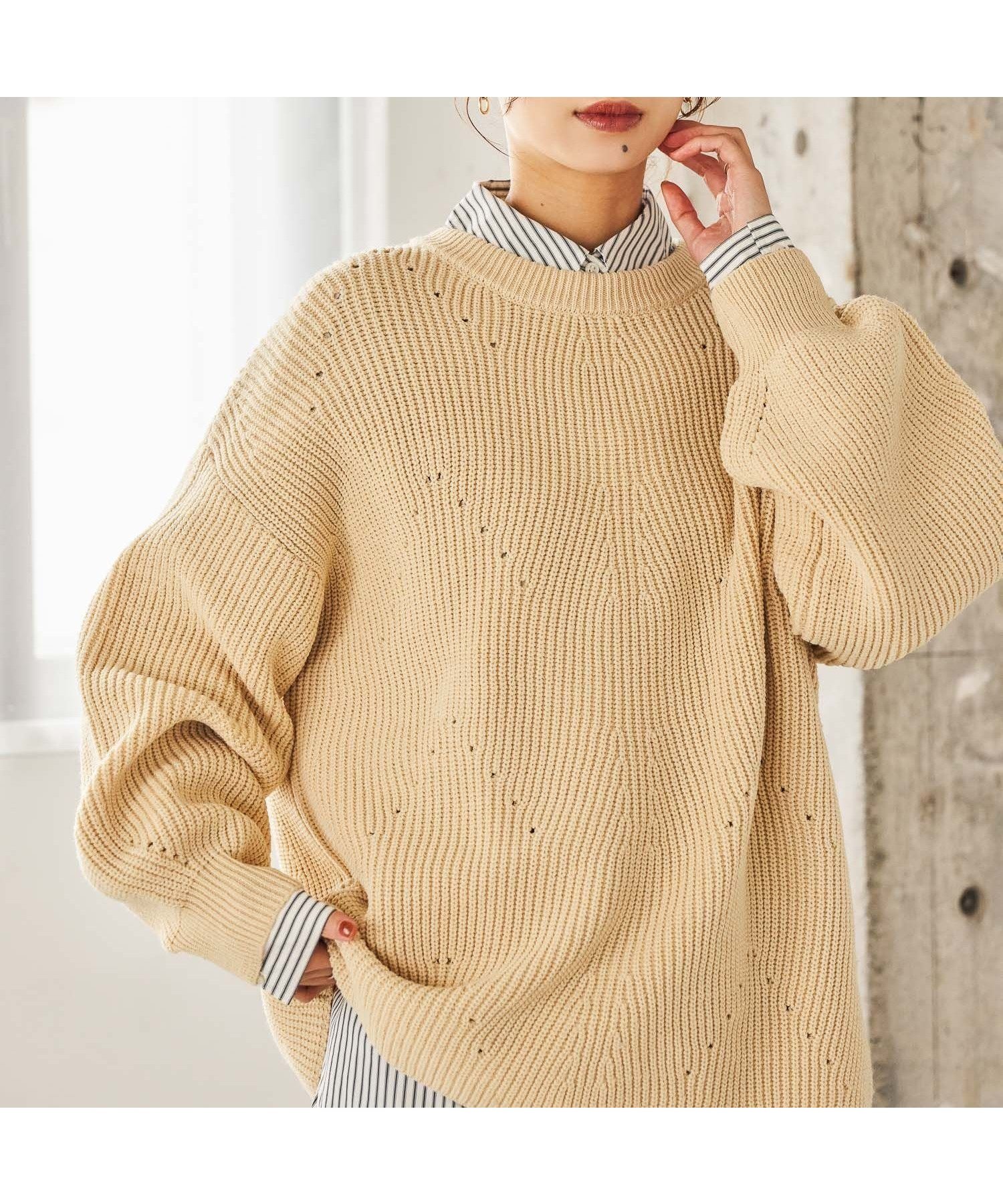 【スタディオ クリップ/studio CLIP】の7ゲージふわかる畦編みニット インテリア・キッズ・メンズ・レディースファッション・服の通販 founy(ファニー) ファッション Fashion レディースファッション Fashion for Women トップス・カットソー Cut & Sew Tops ニット Knit Tops & Sweaters 畦編みニット・テクスチャードトップス Ribbed Knit Sweaters / Textured Knit Tops おすすめ Recommended / Our Picks インナー Innerwear カットソー Cut and Sewn Top シンプル Simple, Minimal タートル Turtleneck, Turtle Collar 今季 This Season, Current Season 畦 Ribbed Knit A/W・秋冬 Autumn/Winter クリーム52|ID: prp329100004783615 ipo3291000000034794021