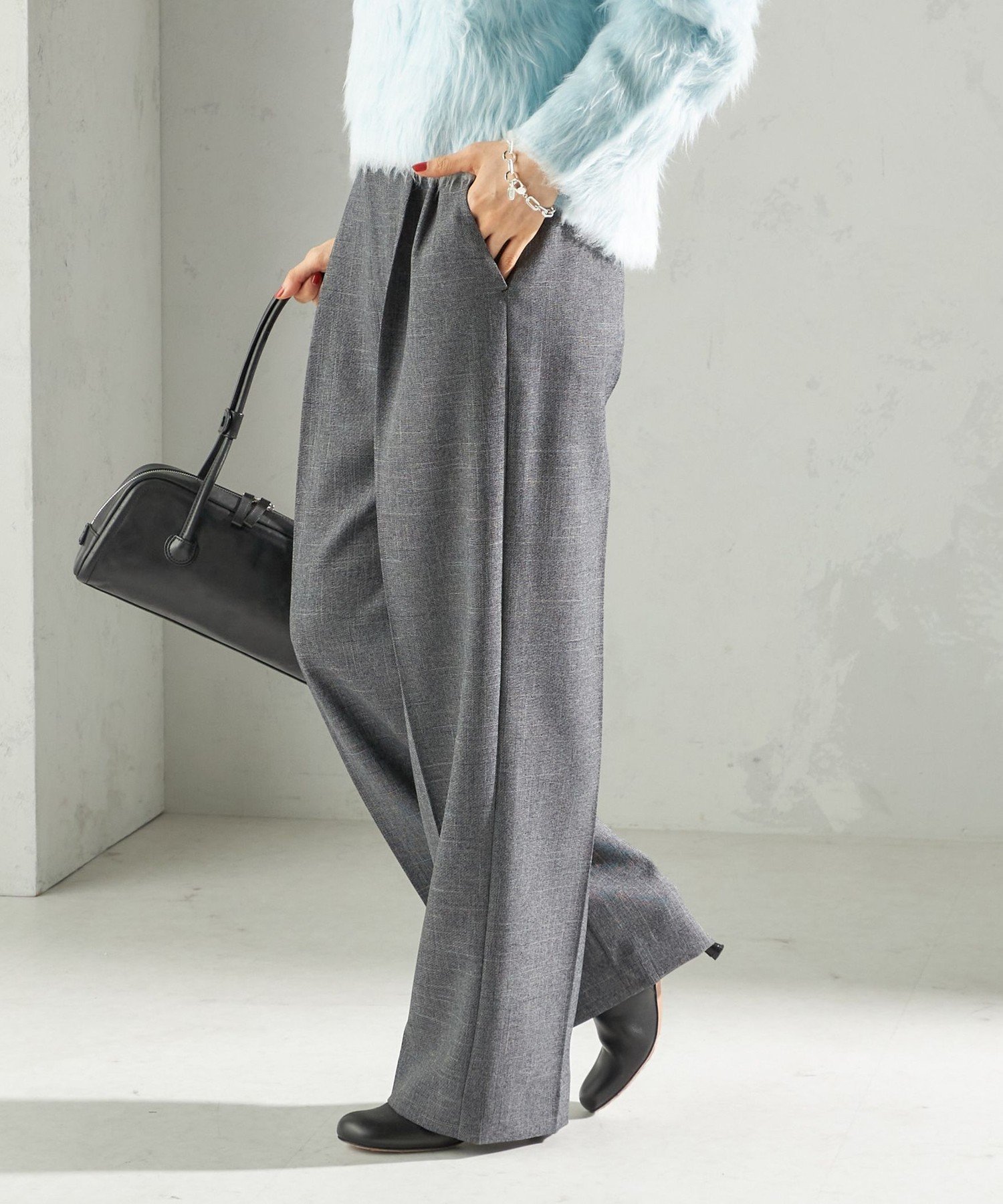 【シップス フォー ウィメン/SHIPS】の手洗い可能 TUMUGITO シャーク ツイード タック パンツ インテリア・キッズ・メンズ・レディースファッション・服の通販 founy(ファニー) 　ファッション　Fashion　レディースファッション　Fashion for Women　パンツ　Pants & Trousers　クラシカル　Classical, Vintage-Inspired　シャンブレー　Chambray, Denim-Like Fabric　ジャケット　Jacket, Outerwear　セットアップ　Set-Up, Coordinated Outfit　ツイード　Twill, Twill Weave　人気　Popular, Best Seller　ポケット　Pocket, Pocket Detail　ミックス　Mix, Mixed Style　ループ　Loop, Loop Knit　おすすめ　Recommended / Our Picks　2025年　2025　2025-2026秋冬・A/W　Autumn/Winter 2025–26 AW25–26　チャコールグレー|ID: prp329100004783630 ipo3291000000034975179