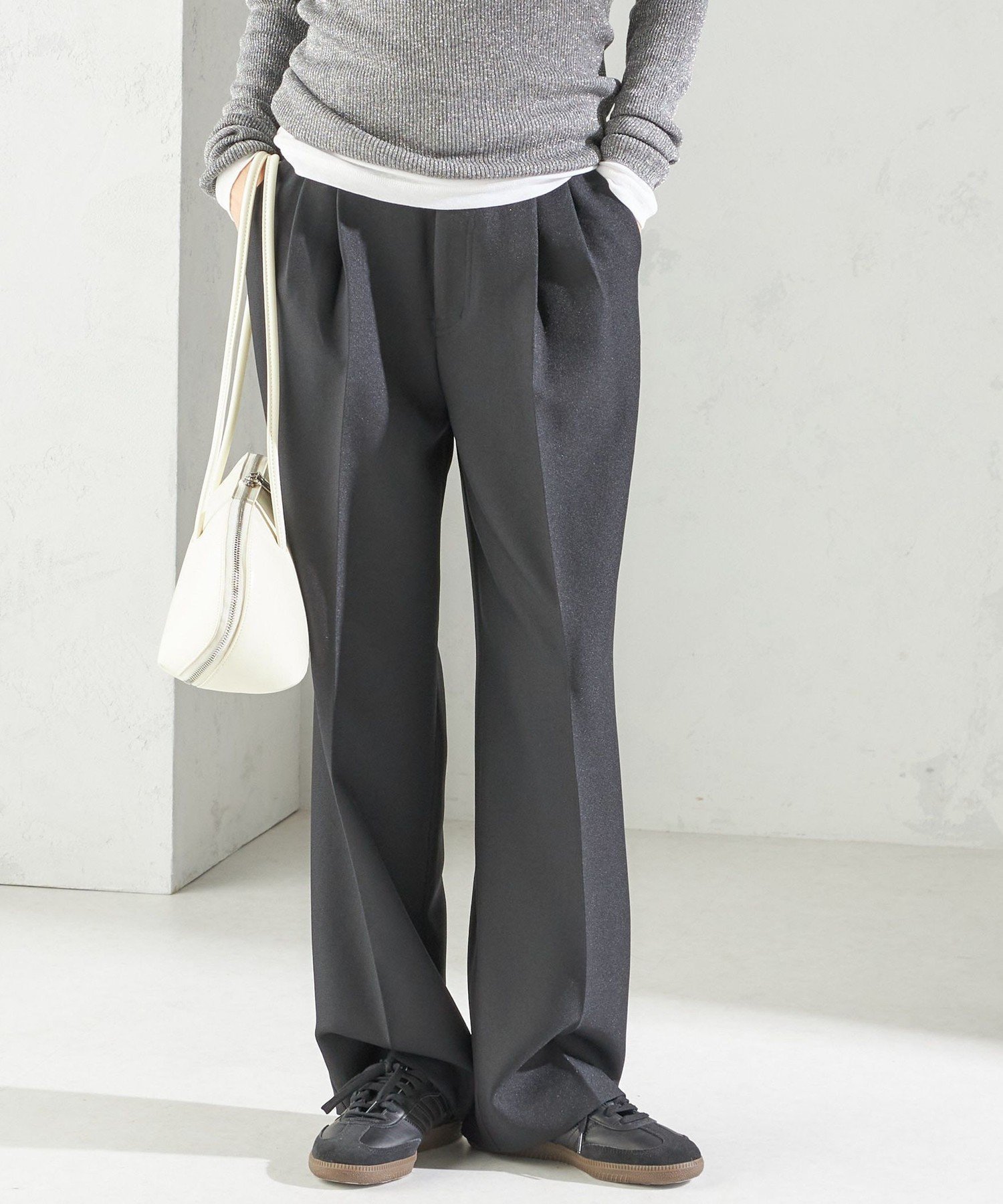 【シップス フォー ウィメン/SHIPS】の手洗い可能 TUMUGITO シャーク ツイード タック パンツ インテリア・キッズ・メンズ・レディースファッション・服の通販 founy(ファニー) 　ファッション　Fashion　レディースファッション　Fashion for Women　パンツ　Pants & Trousers　クラシカル　Classical, Vintage-Inspired　シャンブレー　Chambray, Denim-Like Fabric　ジャケット　Jacket, Outerwear　セットアップ　Set-Up, Coordinated Outfit　ツイード　Twill, Twill Weave　人気　Popular, Best Seller　ポケット　Pocket, Pocket Detail　ミックス　Mix, Mixed Style　ループ　Loop, Loop Knit　おすすめ　Recommended / Our Picks　2025年　2025　2025-2026秋冬・A/W　Autumn/Winter 2025–26 AW25–26　ブラック|ID: prp329100004783630 ipo3291000000034975181