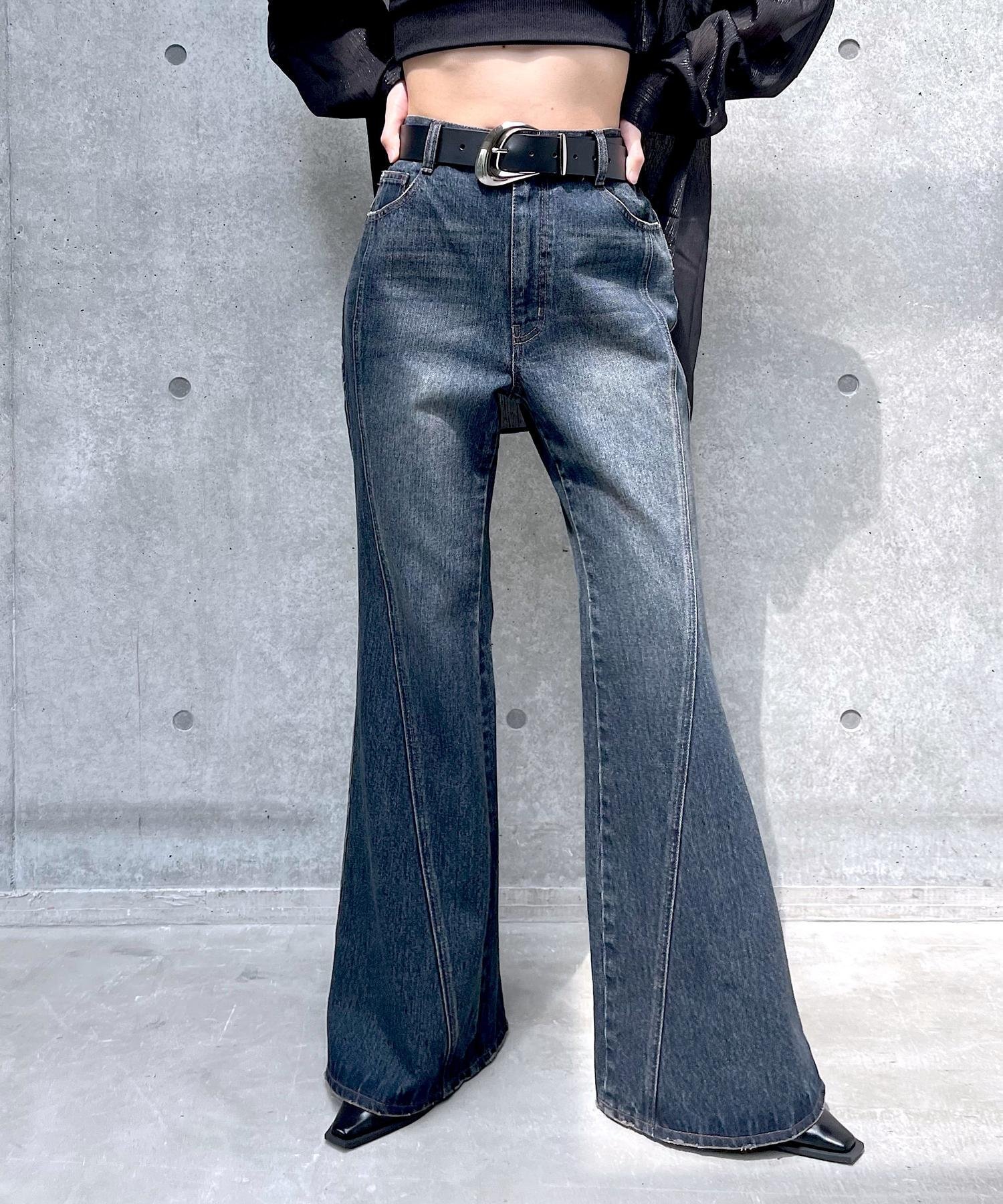 【ページボーイ/PAGEBOY】の【XS~Lサイズ展開】スリムレッグフレアデニム 人気、トレンドファッション・服の通販 founy(ファニー) ファッション Fashion レディースファッション Fashion for Women センター Center, Center Line デニム Denim, Jeans Material トレンド Trend, Trending Now フレア Flare, Flared ポケット Pocket, Pocket Detail other-1|ID: prp329100004783643 ipo3291000000034790464