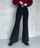【ページボーイ/PAGEBOY】の【XS~Lサイズ展開】スリムレッグフレアデニム 人気、トレンドファッション・服の通販 founy(ファニー) ファッション Fashion レディースファッション Fashion for Women センター Center, Center Line デニム Denim, Jeans Material トレンド Trend, Trending Now フレア Flare, Flared ポケット Pocket, Pocket Detail thumbnail ブラック10|ID: prp329100004783643 ipo3291000000034790469