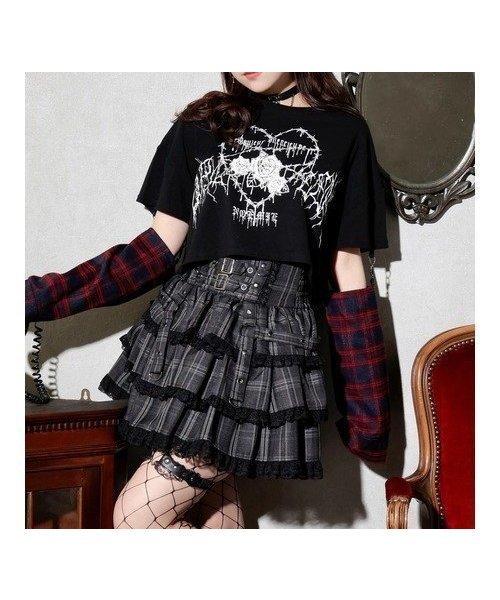 【ノエミ/NOEMIE】の2WAYチェックスリーブTシャツ 人気、トレンドファッション・服の通販 founy(ファニー) 　ファッション　Fashion　レディースファッション　Fashion for Women　トップス・カットソー　Cut & Sew Tops　シャツ・ブラウス・オフィスカジュアル　Elegant Blouses & Button-Ups　ロングTシャツ・Tシャツ　Longline T-Shirts & Tees　スリーブ　Sleeve, Long Sleeve / Short Sleeve　チェック　Check, Plaid, Tartan　フロント　Front, Front Design　プリント　Print, Printed Pattern　ワンポイント　One Point, Statement Accent　 other-1|ID: prp329100004783660 ipo3291000000035181031