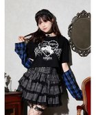 【ノエミ/NOEMIE】の2WAYチェックスリーブTシャツ 人気、トレンドファッション・服の通販 founy(ファニー) ファッション Fashion レディースファッション Fashion for Women トップス・カットソー Cut & Sew Tops シャツ・ブラウス・オフィスカジュアル Elegant Blouses & Button-Ups ロングTシャツ・Tシャツ Longline T-Shirts & Tees スリーブ Sleeve, Long Sleeve / Short Sleeve チェック Check, Plaid, Tartan フロント Front, Front Design プリント Print, Printed Pattern ワンポイント One Point, Statement Accent thumbnail 青|ID: prp329100004783660 ipo3291000000035181033