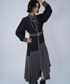 【ハレ/HARE】のプリーツイレヘムワンピース 人気、トレンドファッション・服の通販 founy(ファニー) ファッション Fashion レディースファッション Fashion for Women ワンピース Dresses おすすめ Recommended / Our Picks インナー Innerwear ウェーブ Wavy Pattern カーディガン Cardigan, Knitwear クール Cool, Chic ショート Short, Short Length ストレート Straight, Straight Cut フェイクレザー Faux Leather, PU Leather プリーツ Pleats, Pleated ミドル Middle Length, Mid Height リラックス Relax, Relaxed Fit 厚底 Platform Shoes thumbnail ブラック×グレー09|ID: prp329100004783671 ipo3291000000034800496