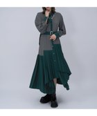 【ハレ/HARE】のプリーツイレヘムワンピース 人気、トレンドファッション・服の通販 founy(ファニー) ファッション Fashion レディースファッション Fashion for Women ワンピース Dresses おすすめ Recommended / Our Picks インナー Innerwear ウェーブ Wavy Pattern カーディガン Cardigan, Knitwear クール Cool, Chic ショート Short, Short Length ストレート Straight, Straight Cut フェイクレザー Faux Leather, PU Leather プリーツ Pleats, Pleated ミドル Middle Length, Mid Height リラックス Relax, Relaxed Fit 厚底 Platform Shoes thumbnail グレー×グリーン77|ID: prp329100004783671 ipo3291000000034800499