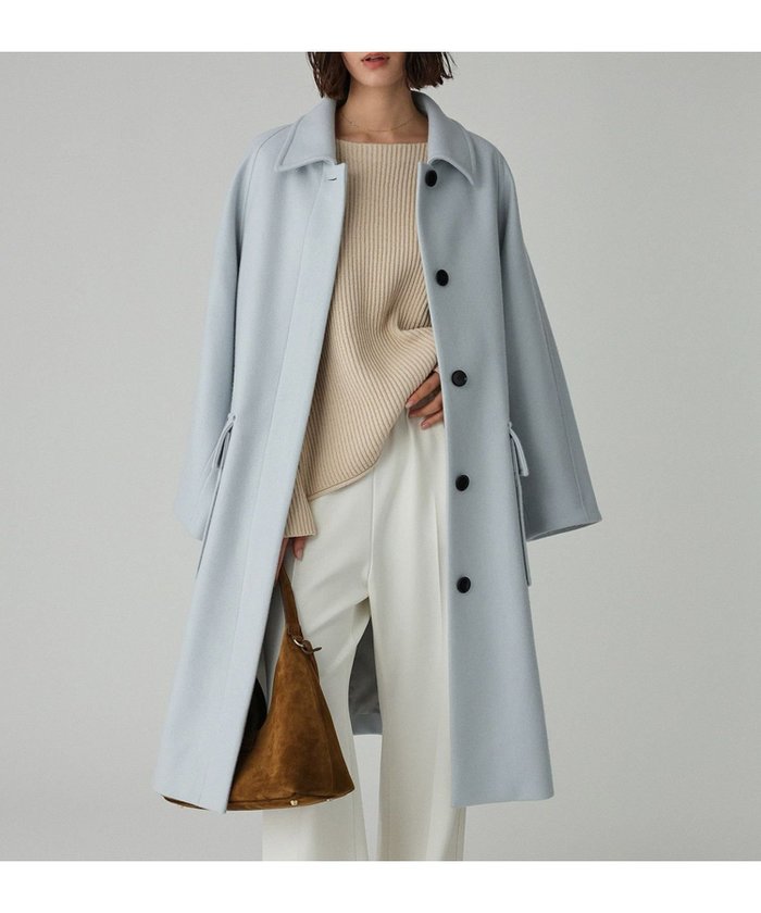 【バビロン/BABYLONE / KIDS】のダブルメルトンステンカラーコート インテリア・キッズ・メンズ・レディースファッション・服の通販 founy(ファニー) https://founy.com/ ファッション Fashion キッズファッション Fashion for Kids アウター Coat Outerwear /Kids インナー Innerwear ポケット Pocket, Pocket Detail 別注 Limited Edition, Custom Order 防寒 Cold Protection, Winter-Ready 冬 Winter / This Winter 再入荷 Restock / Back in Stock おすすめ Recommended / Our Picks |ID: prp329100004783679 ipo3291000000035088655