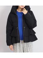 【ヴァン/Vin】のフリルペプラムダウンコート ブラック|ID: prp329100004783680 ipo3291000000035018704