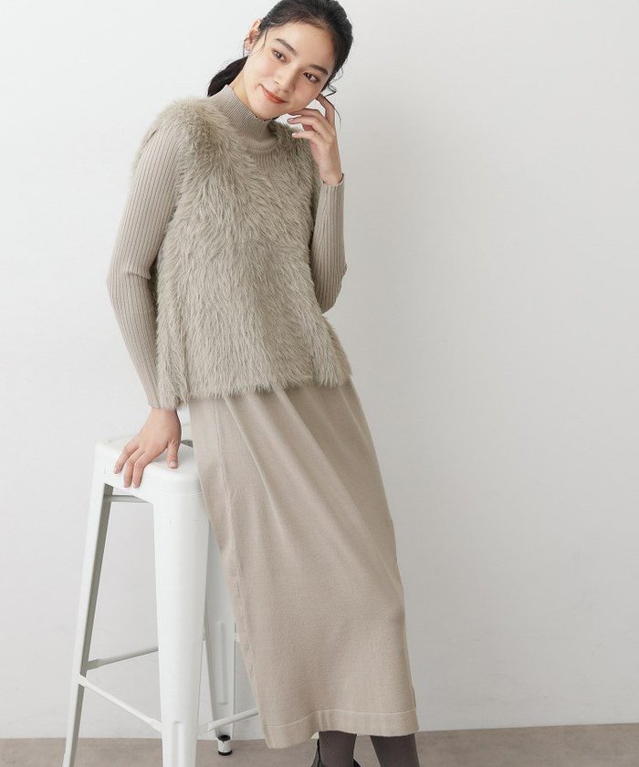 【デッサン/Dessin】の【2点セット・洗える】シャギーベストニットワンピース インテリア・キッズ・メンズ・レディースファッション・服の通販 founy(ファニー) https://founy.com/ ファッション Fashion レディースファッション Fashion for Women アウター Coat / Outerwear Collection ワンピース Dresses ニットワンピース Knit Dresses おすすめ Recommended / Our Picks なめらか Smooth, Silky Texture シンプル Simple, Minimal スマート Smart, Elegant セットアップ Set-Up, Coordinated Outfit タートル Turtleneck, Turtle Collar デニム Denim, Jeans Material ベスト Vest, Waistcoat ポケット Pocket, Pocket Detail 洗える Machine Washable |ID: prp329100004783694 ipo3291000000035020672