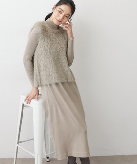 【デッサン/Dessin】の【2点セット・洗える】シャギーベストニットワンピース 人気、トレンドファッション・服の通販 founy(ファニー) ファッション Fashion レディースファッション Fashion for Women アウター Coat / Outerwear Collection ワンピース Dresses ニットワンピース Knit Dresses おすすめ Recommended / Our Picks なめらか Smooth, Silky Texture シンプル Simple, Minimal スマート Smart, Elegant セットアップ Set-Up, Coordinated Outfit タートル Turtleneck, Turtle Collar デニム Denim, Jeans Material ベスト Vest, Waistcoat ポケット Pocket, Pocket Detail 洗える Machine Washable |ID:prp329100004783694