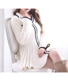 【ナイスクラップ/NICE CLAUP】の襟付きニットミニワンピース 人気、トレンドファッション・服の通販 founy(ファニー) ファッション Fashion レディースファッション Fashion for Women ワンピース Dresses 2025年 2025 2025-2026秋冬・A/W Autumn/Winter 2025–26 AW25–26 冬 Winter / This Winter おすすめ Recommended / Our Picks フェミニン Feminine, Girly フロント Front, Front Design プリーツ Pleats, Pleated ロング Long, Long-Length ワンポイント One Point, Statement Accent thumbnail アイボリー|ID: prp329100004783708 ipo3291000000034719172