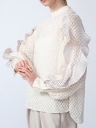 【ラシュッド/LASUD】のフリルプリーツシアーブラウス 人気、トレンドファッション・服の通販 founy(ファニー) ファッション Fashion レディースファッション Fashion for Women トップス・カットソー Cut & Sew Tops シャツ・ブラウス・オフィスカジュアル Elegant Blouses & Button-Ups カットジャガード Cut Jacquard シアー Sheer, See-Through ドレープ Drape, Draping Fabric プリーツ Pleats, Pleated ベスト Vest, Waistcoat おすすめ Recommended / Our Picks エレガント 上品 Elegant thumbnail アイボリー|ID: prp329100004783717 ipo3291000000035163320