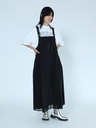 【ラシュッド/LASUD】のチュールレイヤードジャンパースカート 人気、トレンドファッション・服の通販 founy(ファニー) ファッション Fashion レディースファッション Fashion for Women スカート Skirts シアー Sheer, See-Through スリット Slit, Slit Detail チュール Tulip, Tulip Motif thumbnail ブラック|ID: prp329100004783718 ipo3291000000034719246