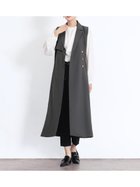 【ヴァン/Vin】のアンティークボタンジレワンピ チャコールグレー|ID: prp329100004783736 ipo3291000000035012072