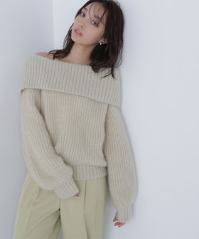 【ナチュラル ビューティー ベーシック/NATURAL BEAUTY BASIC】のヘアリーラメオフショルニット 人気、トレンドファッション・服の通販 founy(ファニー) ファッション Fashion レディースファッション Fashion for Women トップス・カットソー Cut & Sew Tops ニット Knit Tops & Sweaters インナー Innerwear コンパクト Compact, Small Size ミックス Mix, Mixed Style 畦 Ribbed Knit |ID:prp329100004783752