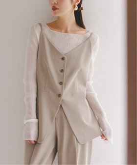 【ノーブル / スピック&スパン/NOBLE / Spick & Span】の《26SS先行 》フローツイルキャミビスチェ 人気、トレンドファッション・服の通販 founy(ファニー) ファッション Fashion レディースファッション Fashion for Women トップス・カットソー Cut & Sew Tops キャミソール&ノースリーブ Camisoles & Sleeveless Tops ビスチェ Bustiers & Corset Tops / Layered Bustier Style 2026年 2026 エレガント 上品 Elegant カットソー Cut and Sewn Top キャミ Camisole, Cami Top スーツ Suit, Formalwear セットアップ Set-Up, Coordinated Outfit デニム Denim, Jeans Material ベスト Vest, Waistcoat |ID:prp329100004783821