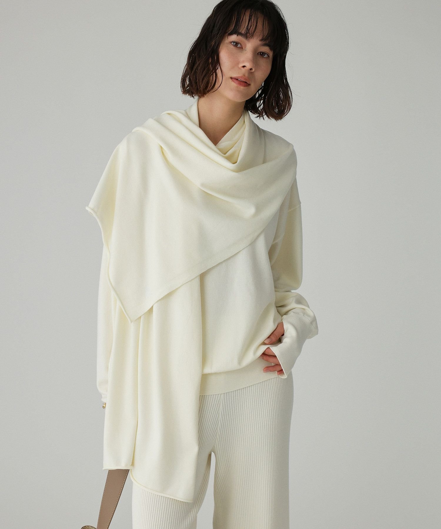 【バビロン/BABYLONE / KIDS】のレイヤードニットセット インテリア・キッズ・メンズ・レディースファッション・服の通販 founy(ファニー) ファッション Fashion キッズファッション Fashion for Kids ストール Stole, Wrap ドレープ Drape, Draping Fabric なめらか Smooth, Silky Texture バランス Balance, Style Balance 冬 Winter / This Winter 再入荷 Restock / Back in Stock エレガント 上品 Elegant 2025年 2025 2025-2026秋冬・A/W Autumn/Winter 2025–26 AW25–26 オフホワイト11|ID: prp329100004783847 ipo3291000000034720726