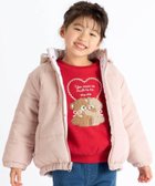 【ベベ オンライン ストア/BEBE ONLINE STORE / KIDS】の無地プリント柄リバーシブルコート(80~130cm) ピンク×オフホワイト系|ID: prp329100004783857 ipo3291000000035044249