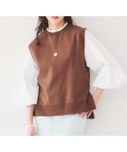 【アンタイトル/UNTITLED】の【アンサンブル可能】ニットベスト モカブラウン|ID: prp329100004783879 ipo3291000000034721100