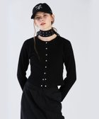 【アニエスベー ファム/agnes b. FEMME】のワッフルコンパクトカーディガン ブラック|ID: prp329100004783895 ipo3291000000034832250