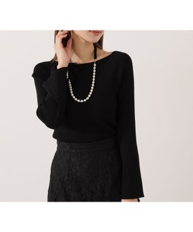 【プロポーション ボディドレッシング/PROPORTION BODY DRESSING】のウォッシャブル フレアスリーブオフショルニット 人気、トレンドファッション・服の通販 founy(ファニー) ファッション Fashion レディースファッション Fashion for Women トップス・カットソー Cut & Sew Tops ニット Knit Tops & Sweaters インナー Innerwear ウォッシャブル Machine Washable ジャケット Jacket, Outerwear フェミニン Feminine, Girly 人気 Popular, Best Seller 春 Spring 秋 Autumn 長袖 Long Sleeve, Full Sleeve |ID:prp329100004783908