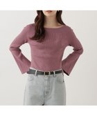 【プロポーション ボディドレッシング/PROPORTION BODY DRESSING】のウォッシャブル フレアスリーブオフショルニット ピンク|ID: prp329100004783908 ipo3291000000034793496