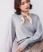 【アンタイトル/UNTITLED】の【アンサンブル可能/洗える】シルクウールカシミヤ Vネックニット グレー|ID: prp329100004783934 ipo3291000000034721784