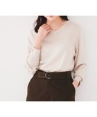 【アンタイトル/UNTITLED】の【アンサンブル可能/洗える】シルクウールカシミヤ Vネックニット グレージュ|ID: prp329100004783934 ipo3291000000034721787