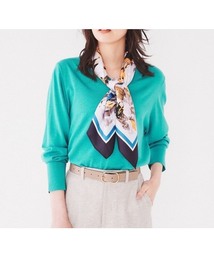 【アンタイトル/UNTITLED】の【アンサンブル可能/洗える】シルクウールカシミヤ Vネックニット インテリア・キッズ・メンズ・レディースファッション・服の通販 founy(ファニー) 　ファッション　Fashion　レディースファッション　Fashion for Women　トップス・カットソー　Cut & Sew Tops　ニット　Knit Tops & Sweaters　アンサンブルニット　Knit Ensembles & Twin Sets　Vネックトップス　V-Neck Tops / V-Cut Neckline Shirts　アンサンブル　Ensemble Set　洗える　Machine Washable　カフス　Cuff Design　コンパクト　Compact, Small Size　シルク　Silk, 100% Silk　スマート　Smart, Elegant　デコルテ　Décolleté, Neckline　定番　Standard, Basic Item　なめらか　Smooth, Silky Texture　ミックス　Mix, Mixed Style　ワイド　Wide, Wide Fit　おすすめ　Recommended / Our Picks　エレガント 上品　Elegant　ブルーグリーン|ID: prp329100004783934 ipo3291000000034721797