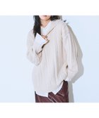 【ジーナシス/JEANASiS】の3.5Gキーネックニットフーディー オフホワイト|ID: prp329100004783938 ipo3291000000034721856